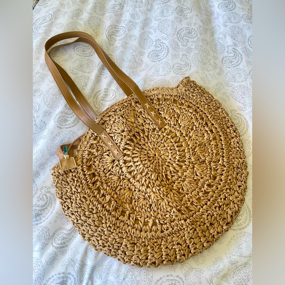 Rattan Round Purse